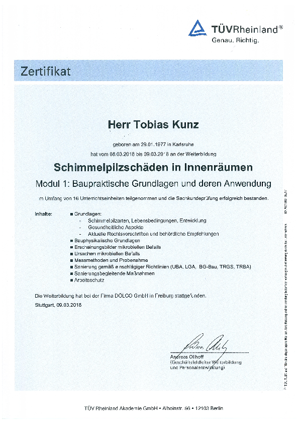 TÜV Modul 1 Tobias Kunz TÜV Modul 1 Tobias Kunz