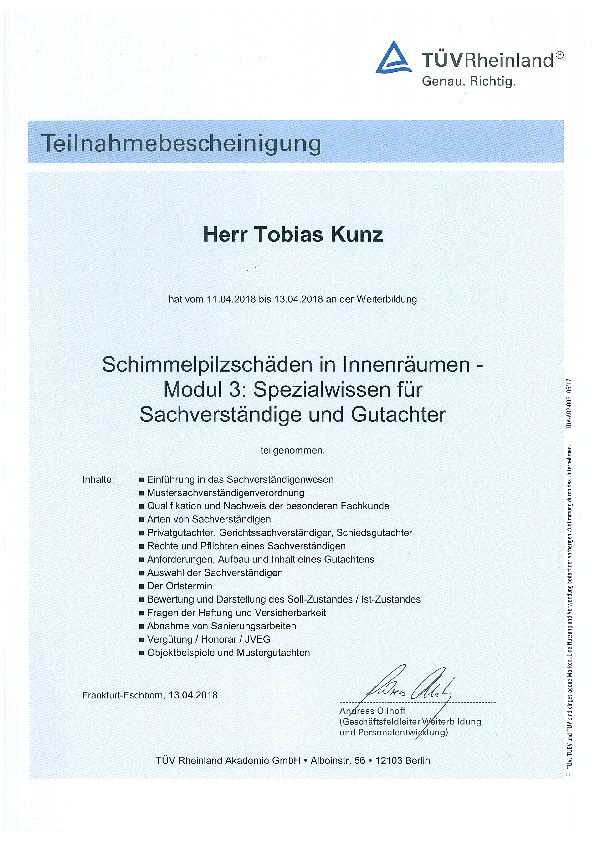 TÜV Modul 3 Tobias Kunz TÜV Modul 3 Tobias Kunz